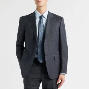 Canali Charcoal Suit 100% virgin wool A0390